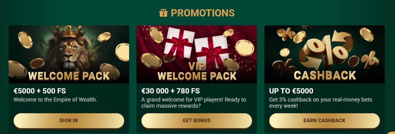 Richiedi bonus di benvenuto e cashback settimanale