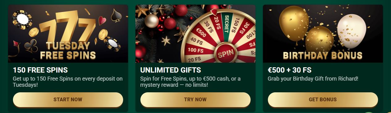 Ottieni giri gratis del martedì e regalo compleanno